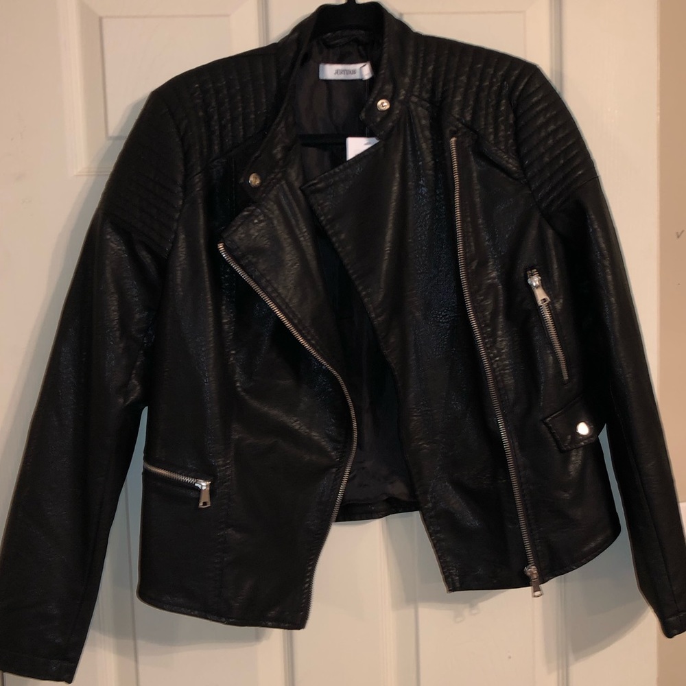 JustFab Faux Leather Jacket
